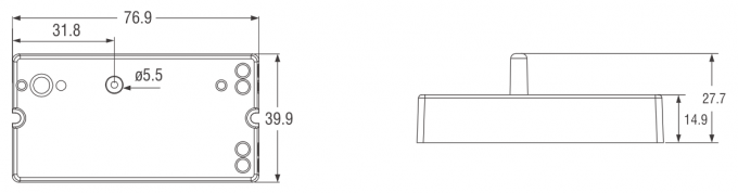 Platten-Bewegungs-Sensor der Hochfrequenz100w LED für Licht-Säulenantenne